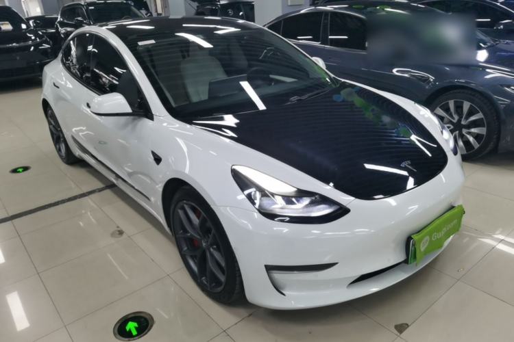 Used Tesla Model 3 2021 Performance High-Performance All-Wheel-Drive Version Front Right 45 Deg