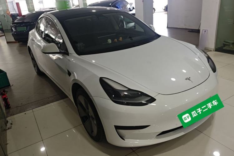 Used Tesla Model 3 2021 Standard Range Rear-Drive Upgraded Version Front Right 45 Deg