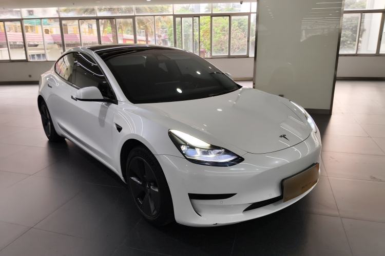 Used Tesla Model 3 2021 Revised Version Standard Range Rear-Wheel Drive Upgraded Edition 3D1 Front Right 45 Deg