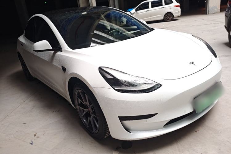 Used Tesla Model 3 2021 Standard Range Rear-Drive Upgraded Version Front Right 45 Deg