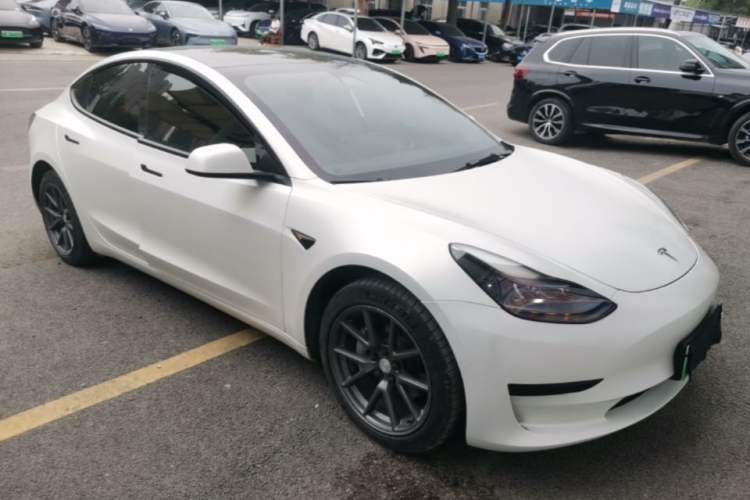 Used Tesla Model 3 2021 Revised Version Standard Range Rear-Wheel Drive Upgraded Edition 3D1 Front Right 45 Deg