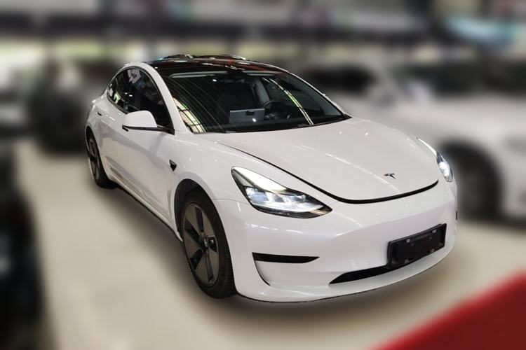 Used Tesla Model 3 2021 Standard Range Rear-Drive Upgraded Version Front Right 45 Deg