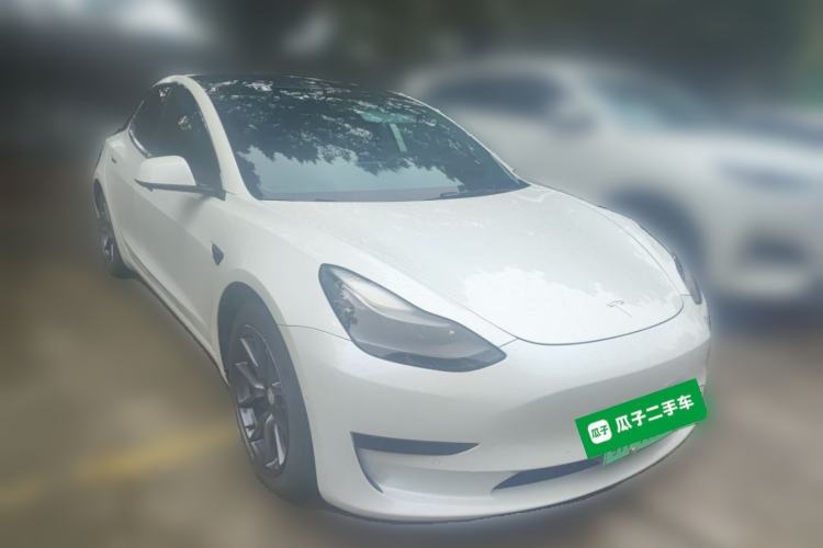 Used Tesla Model 3 2021 Standard Range Rear-Drive Upgraded Version Front Right 45 Deg