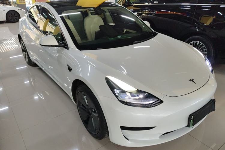 Used Tesla Model 3 2021 Standard Range Rear-Drive Upgraded Version Front Right 45 Deg