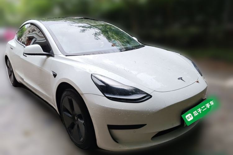 Used Tesla Model 3 2021 Standard Range Rear-Drive Upgraded Version Front Right 45 Deg