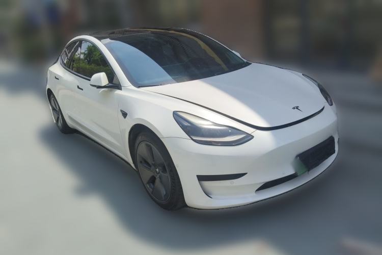 Used Tesla Model 3 2021 Standard Range Rear-Drive Upgraded Version Front Right 45 Deg