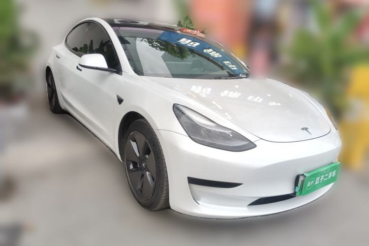 Used Tesla Model 3 2021 Standard Range Rear-Drive Upgraded Version Front Right 45 Deg