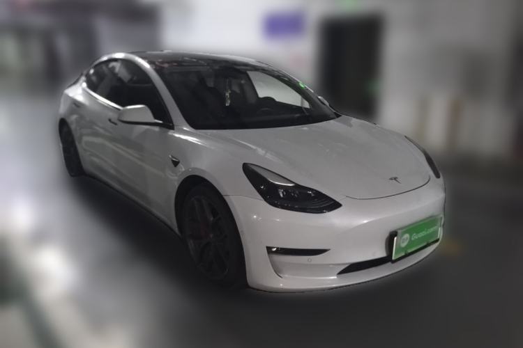 Used Tesla Model 3 2021 Performance High-Performance All-Wheel-Drive Version Front Right 45 Deg