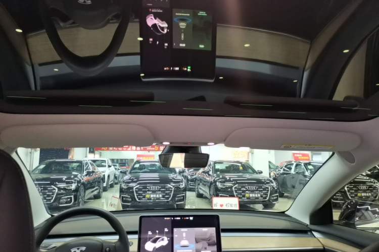 Used Tesla Model 3 2021 Standard Range Rear-Wheel Drive Upgraded Version 3D6 Headliner