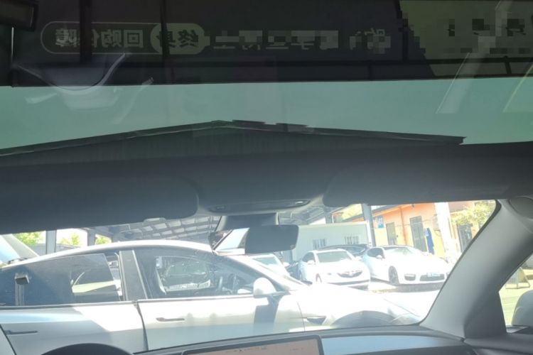 Used Tesla Model 3 2021 Revised Version II – Performance High-Performance All-Wheel-Drive Edition Headliner