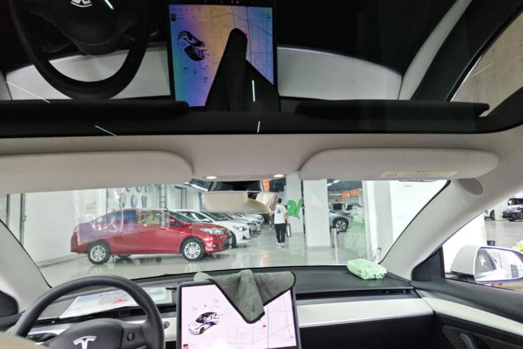 Used Tesla Model 3 2021 Standard Range Rear-Wheel Drive Upgraded Version 3D6 Headliner