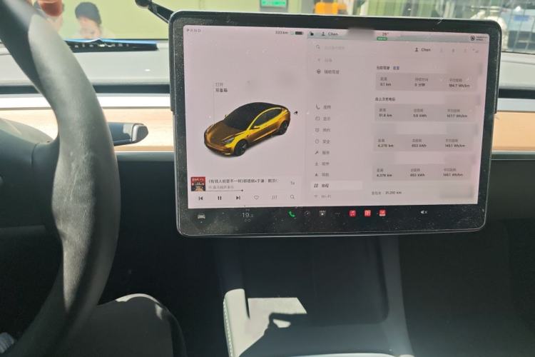 Used Tesla Model 3 2021 Revised Version Standard Range Rear-Wheel Drive Upgraded Edition 3D1 Instrument Cluster
