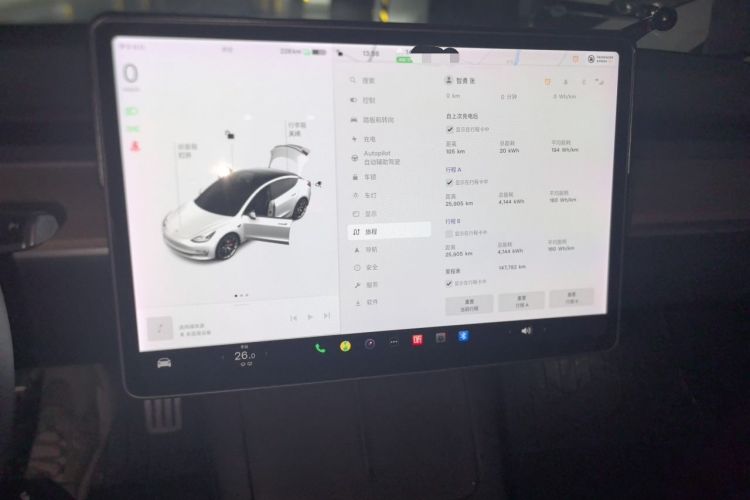 Used Tesla Model 3 2021 Performance High-Performance All-Wheel-Drive Version Instrument Cluster