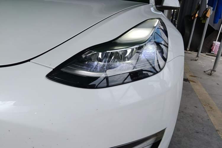 Used Tesla Model 3 2021 Performance High-Performance All-Wheel-Drive Version Left Front Headlight