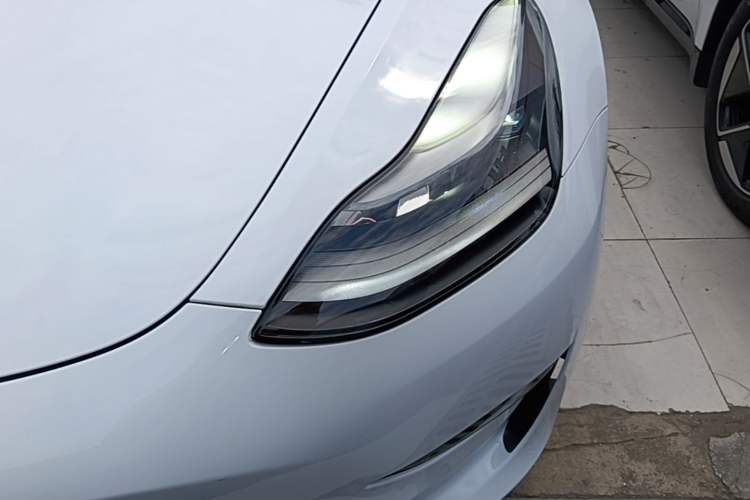 Used Tesla Model 3 2021 Performance High-Performance All-Wheel-Drive Version Left Front Headlight