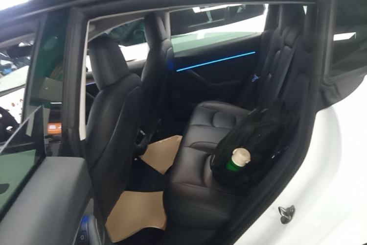 Used Tesla Model 3 2021 Performance High-Performance All-Wheel-Drive Version Left Rear Seat