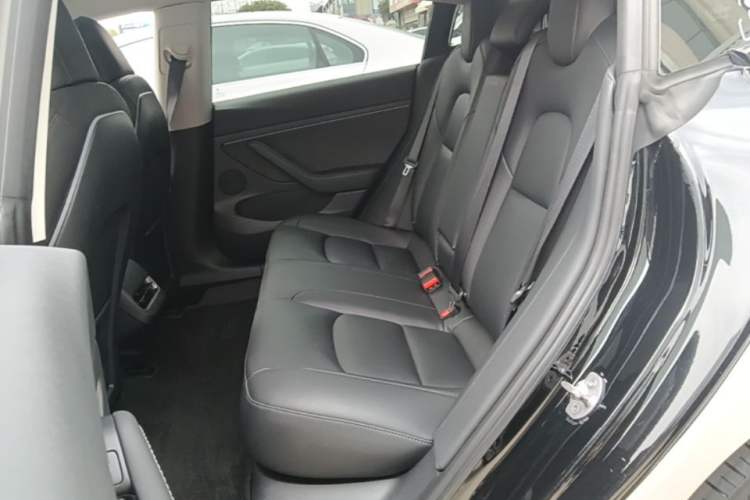 Used Tesla Model 3 2021 Performance High-Performance All-Wheel-Drive Version Left Rear Seat