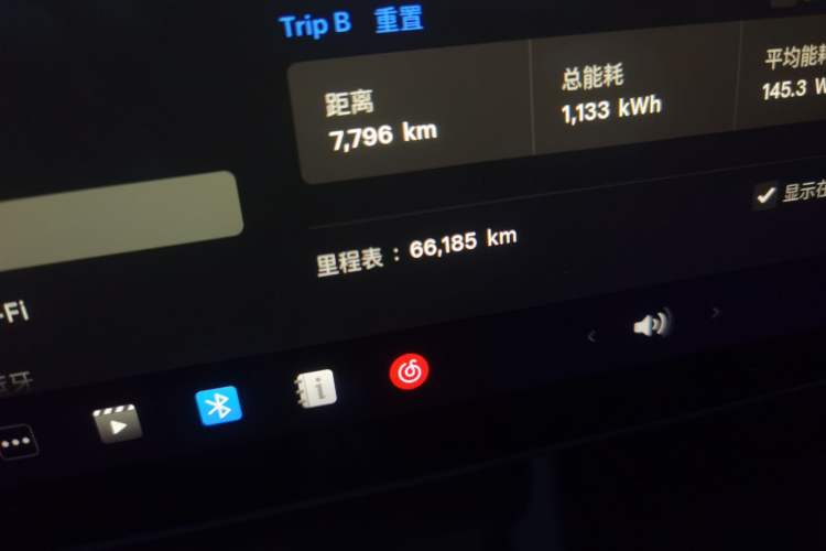 Used Tesla Model 3 2021 Revised Version Standard Range Rear-Wheel Drive Upgraded Edition 3D1 Odometer Close Up