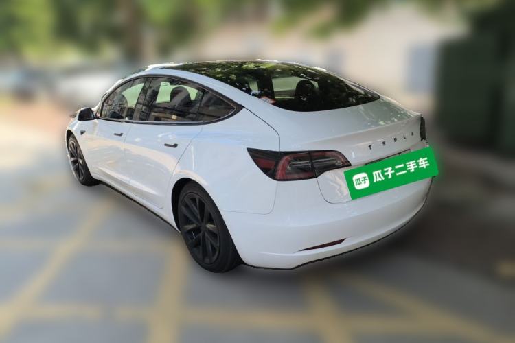 Used Tesla Model 3 2021 Revised Version Standard Range Rear-Wheel Drive Upgraded Edition 3D1 Rear Left 45 Deg