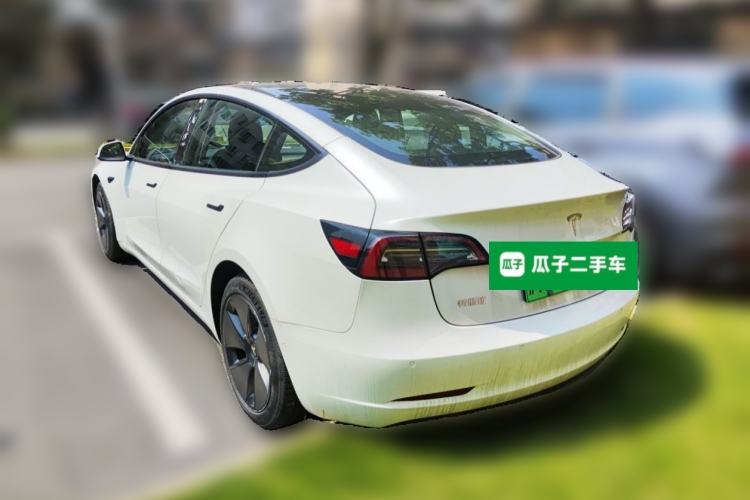 Used Tesla Model 3 2021 Standard Range Rear-Wheel Drive Upgraded Version 3D6 Rear Left 45 Deg