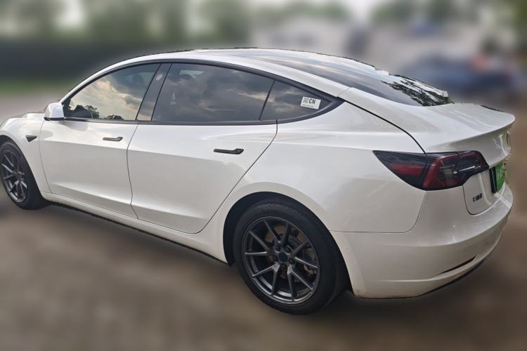 Used Tesla Model 3 2021 Revised Version Standard Range Rear-Wheel Drive Upgraded Edition 3D1 Rear Left 45 Deg
