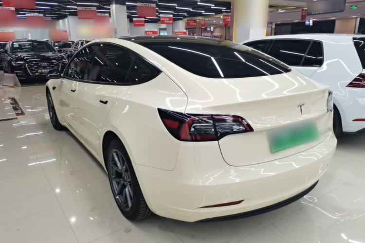 Used Tesla Model 3 2021 Standard Range Rear-Wheel Drive Upgraded Version 3D6 Rear Left 45 Deg