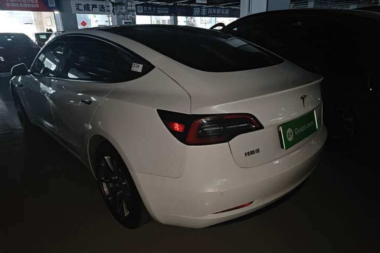 Used Tesla Model 3 2021 Standard Range Rear-Wheel Drive Upgraded Version 3D6 Rear Left 45 Deg