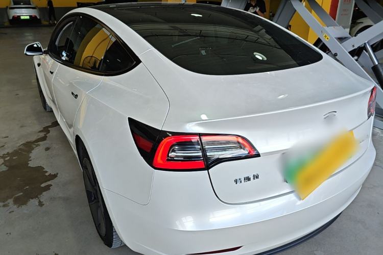 Used Tesla Model 3 2021 Standard Range Rear-Drive Upgraded Version Rear Left 45 Deg