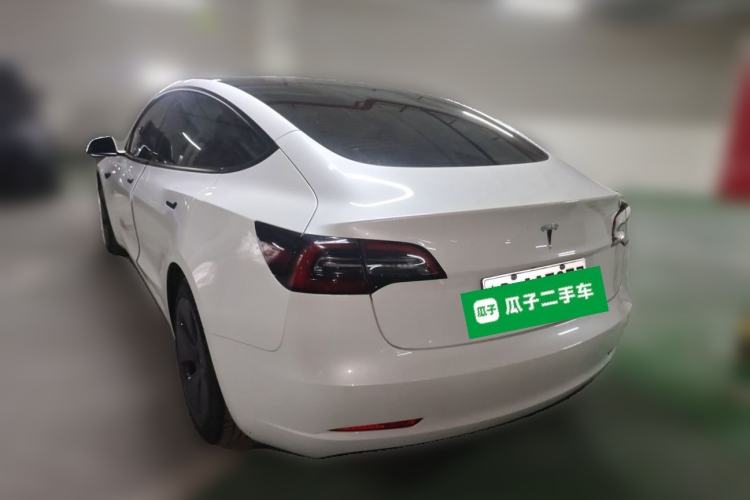 Used Tesla Model 3 2021 Standard Range Rear-Drive Upgraded Version Rear Left 45 Deg