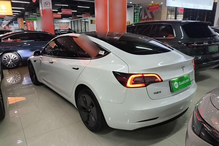 Used Tesla Model 3 2021 Standard Range Rear-Drive Upgraded Version Rear Left 45 Deg
