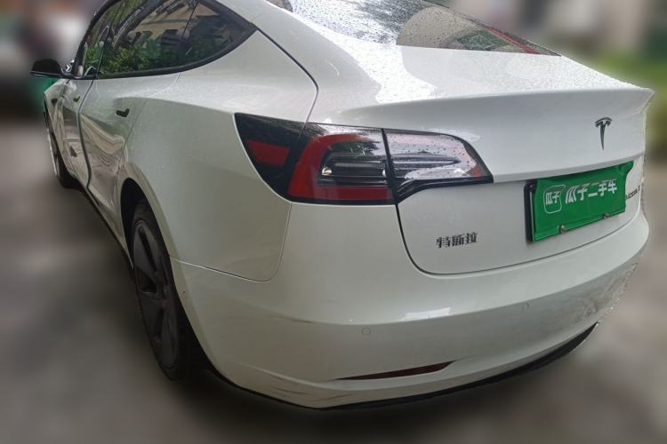 Used Tesla Model 3 2021 Standard Range Rear-Drive Upgraded Version Rear Left 45 Deg