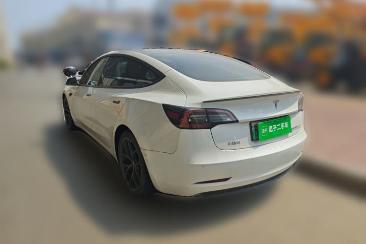 Used Tesla Model 3 2021 Performance High-Performance All-Wheel-Drive Version Rear Left 45 Deg