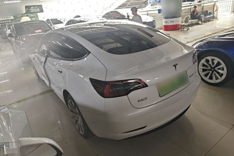 Used Tesla Model 3 2021 Standard Range Rear-Wheel Drive Upgraded Version 3D6 Rear Left 45 Deg