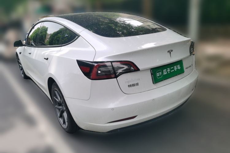 Used Tesla Model 3 2021 Revised Version Standard Range Rear-Wheel Drive Upgraded Edition 3D1 Rear Left 45 Deg