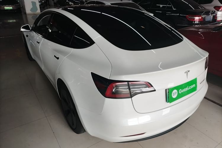 Used Tesla Model 3 2021 Standard Range Rear-Drive Upgraded Version Rear Left 45 Deg