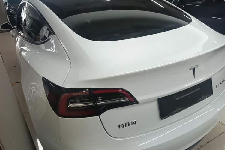 Used Tesla Model 3 2021 Standard Range Rear-Drive Upgraded Version Rear Left 45 Deg