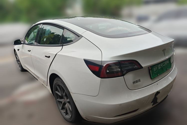 Used Tesla Model 3 2021 Revised Version Standard Range Rear-Wheel Drive Upgraded Edition 3D1 Rear Left 45 Deg