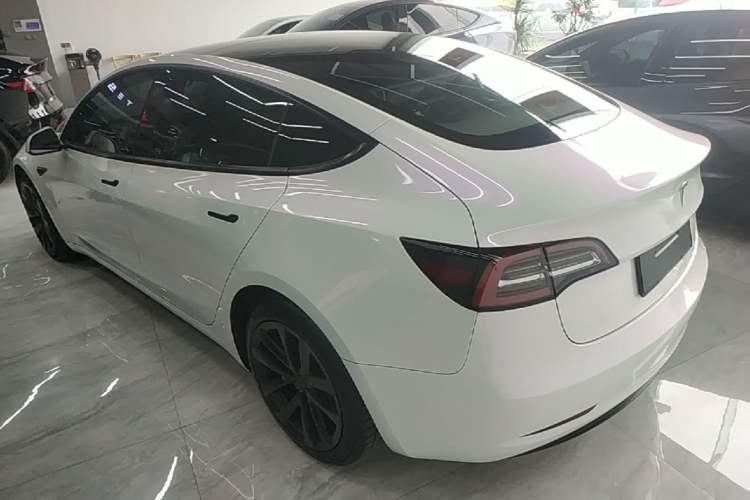 Used Tesla Model 3 2021 Revised Version Standard Range Rear-Wheel Drive Upgraded Edition 3D1 Rear Left 45 Deg