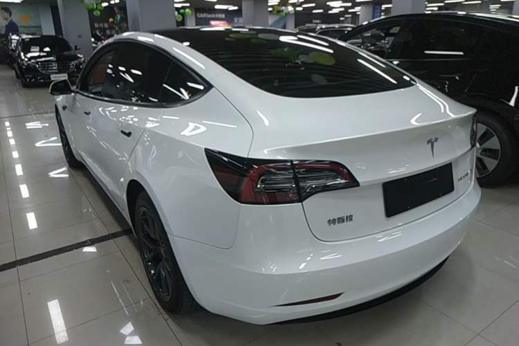 Used Tesla Model 3 2021 Revised Version Standard Range Rear-Wheel Drive Upgraded Edition 3D1 Rear Left 45 Deg