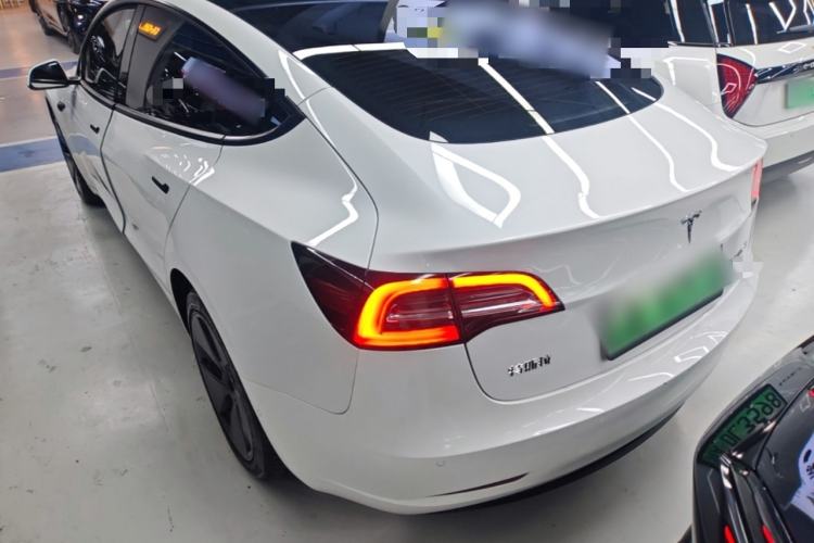 Used Tesla Model 3 2021 Revised Version Standard Range Rear-Wheel Drive Upgraded Edition 3D1 Rear Left 45 Deg