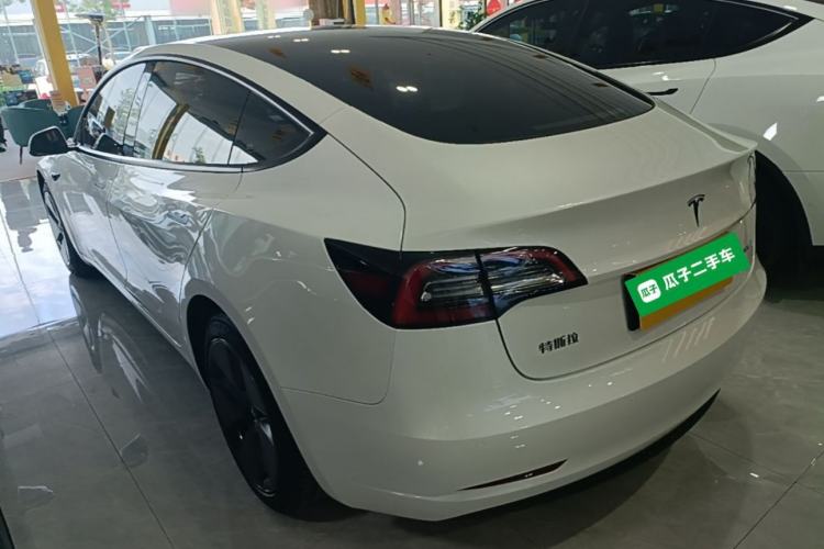 Used Tesla Model 3 2021 Standard Range Rear-Drive Upgraded Version Rear Left 45 Deg