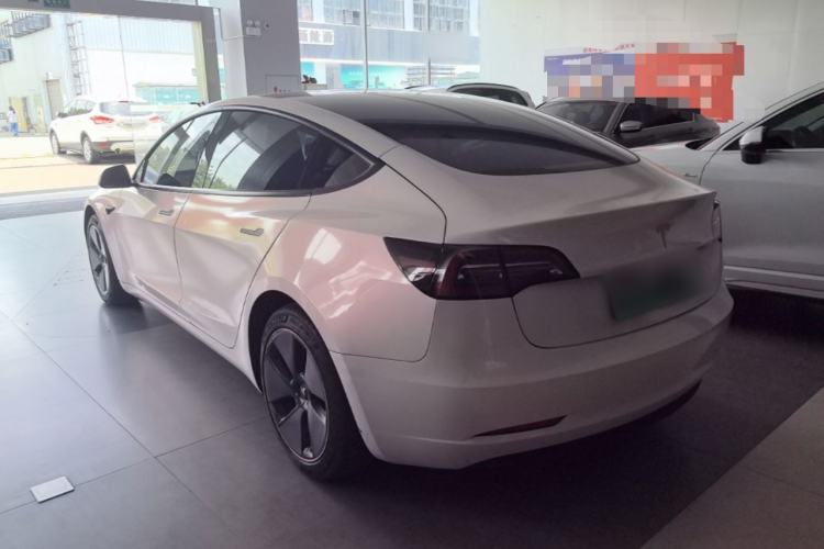 Used Tesla Model 3 2021 Standard Range Rear-Drive Upgraded Version Rear Left 45 Deg