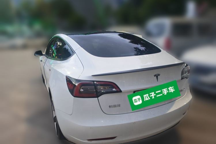 Used Tesla Model 3 2021 Performance High-Performance All-Wheel-Drive Version Rear Left 45 Deg