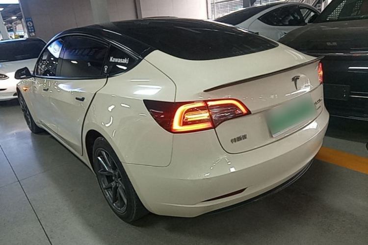 Used Tesla Model 3 2021 Standard Range Rear-Drive Upgraded Version Rear Left 45 Deg