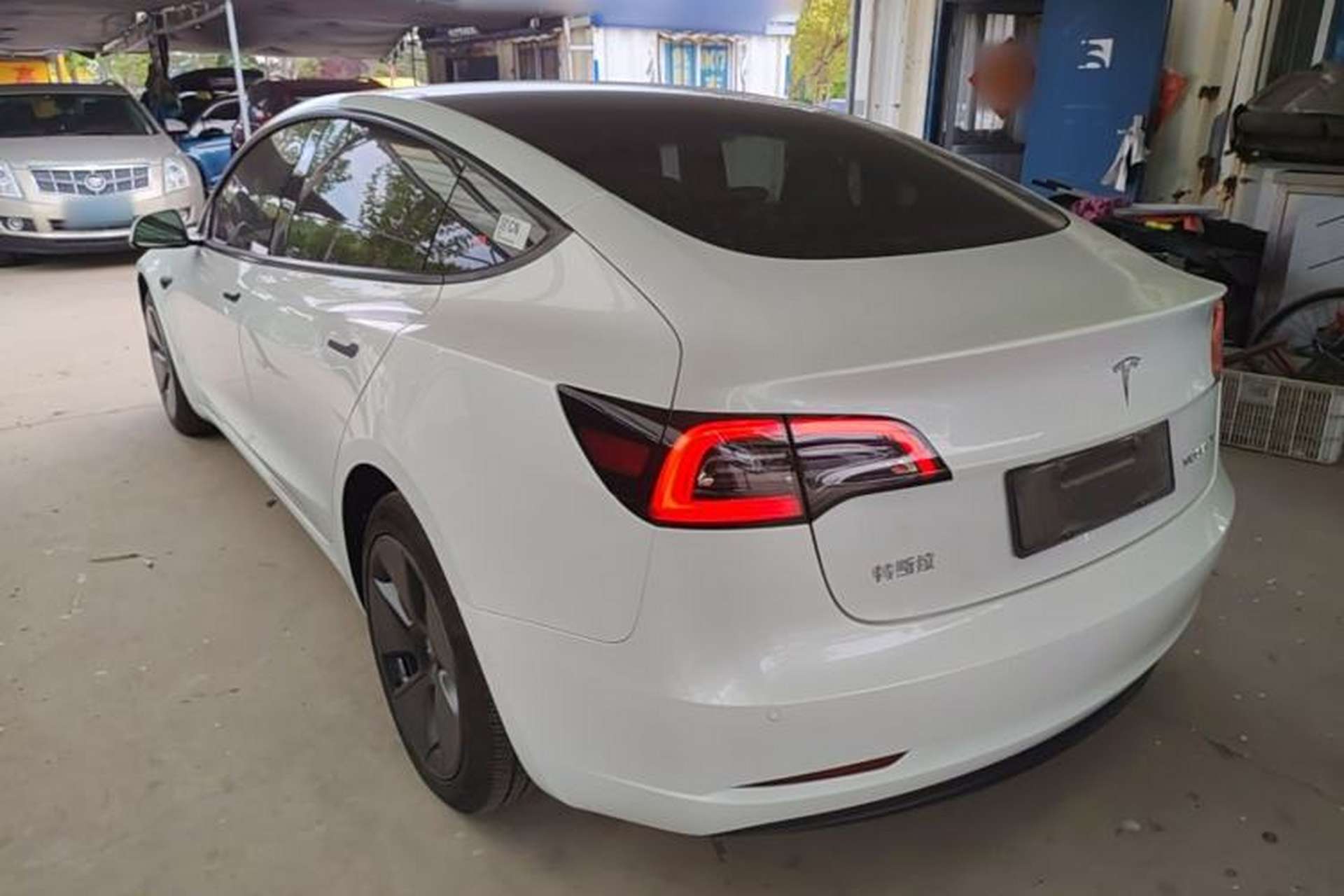 Used Tesla Model 3 2021 Standard Range Rear-Drive Upgraded Version Rear Left 45 Deg