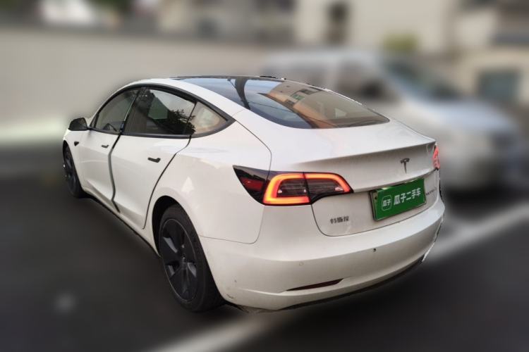 Used Tesla Model 3 2021 Revised Version Standard Range Rear-Wheel Drive Upgraded Edition 3D1 Rear Left 45 Deg