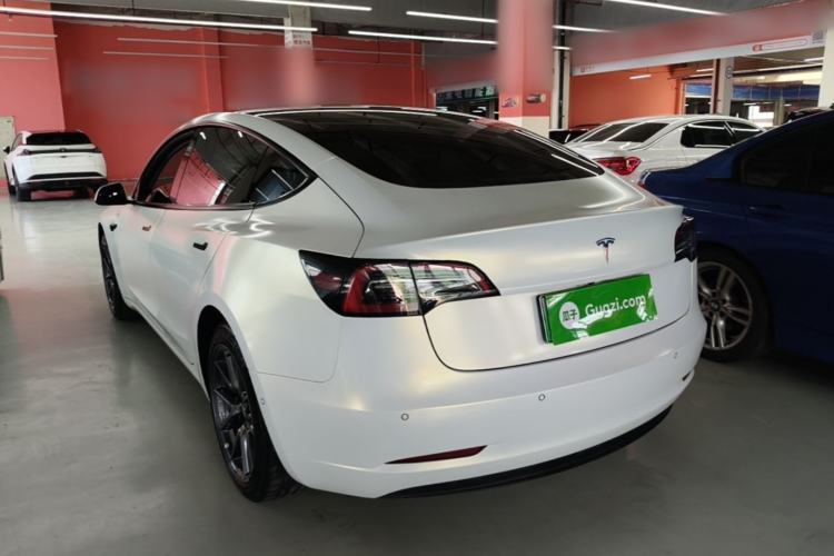 Used Tesla Model 3 2021 Standard Range Rear-Wheel Drive Upgraded Version 3D6 Rear Left 45 Deg