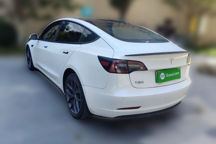 Used Tesla Model 3 2021 Performance High-Performance All-Wheel-Drive Version 3D6 Rear Left 45 Deg