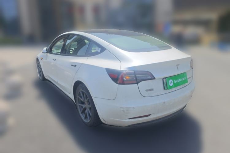 Used Tesla Model 3 2021 Revised Version Standard Range Rear-Wheel Drive Upgraded Edition 3D1 Rear Left 45 Deg