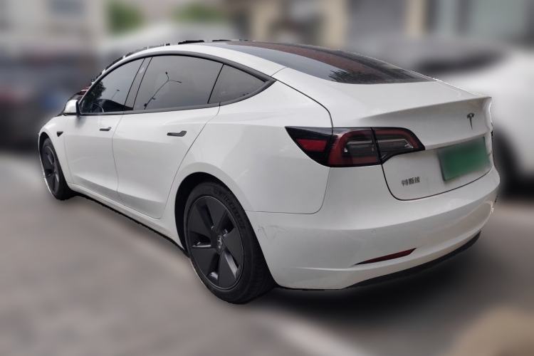 Used Tesla Model 3 2021 Standard Range Rear-Drive Upgraded Version Rear Left 45 Deg